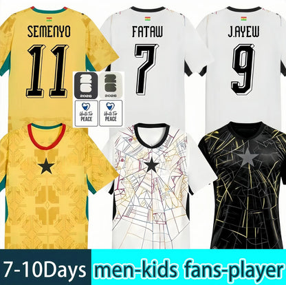 ghana jersey 2026 worldcup J.AYEW A.AYEW KUDUS SEMENYO WILLIAMS soccer jersey PA - SitterJersey.com