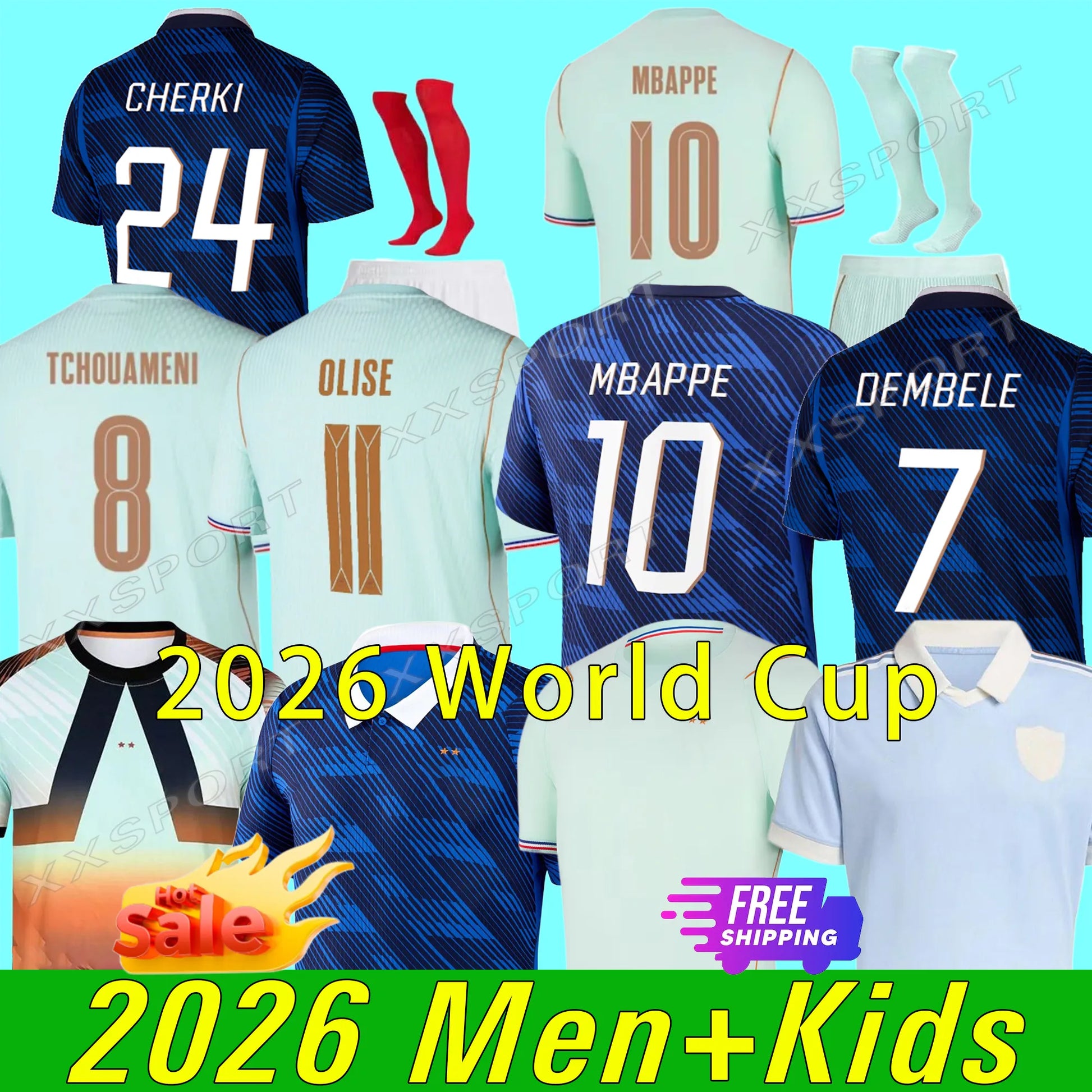 2026 france Soccer jersey world cup 26 27 French Jerseys MBAPPE GIROUD DEMBELE E - SitterJersey.com
