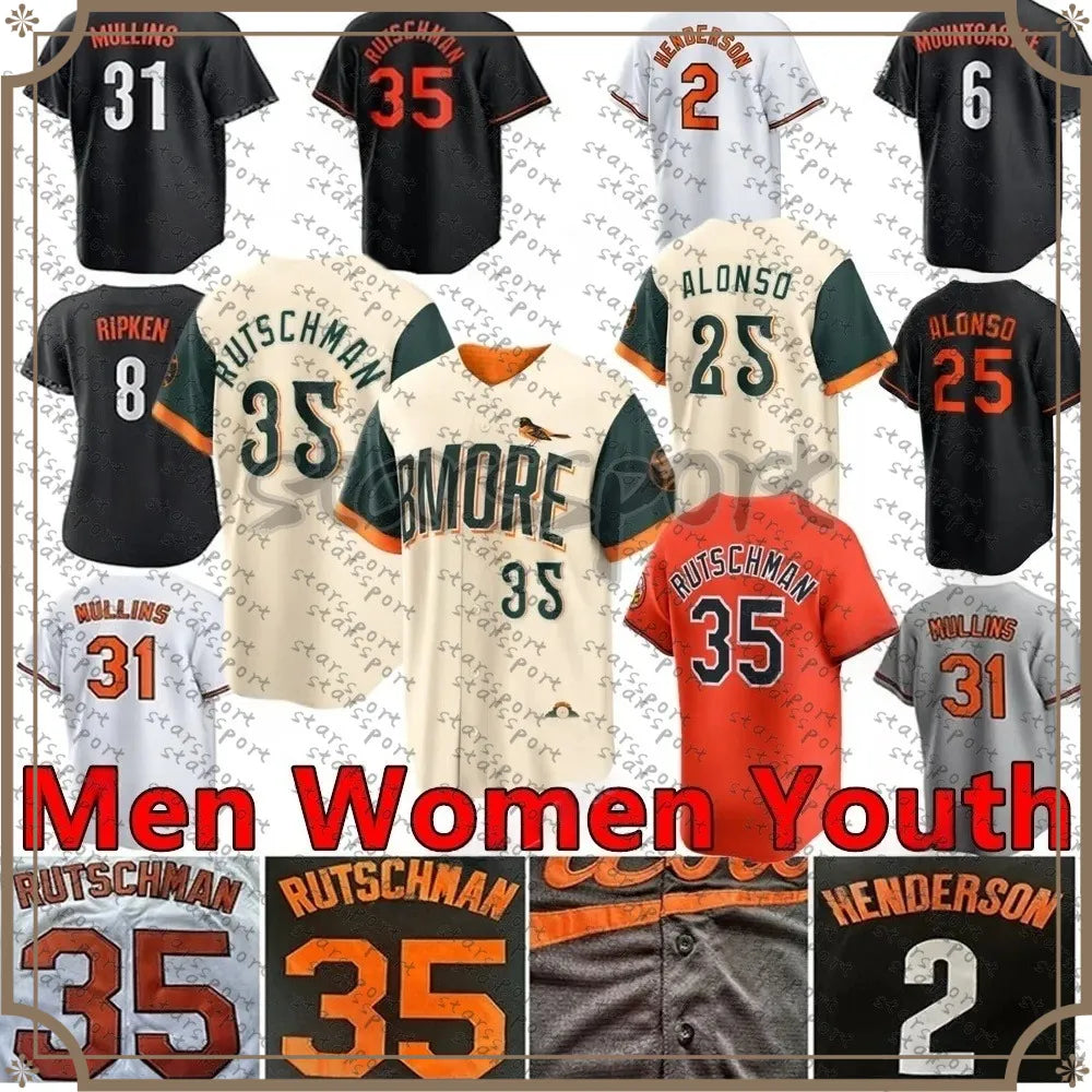 Top Quality 2026 Baseball Jersey Beavers12 Adley Rutschman Gunnar Henderson Cows - SitterJersey.com