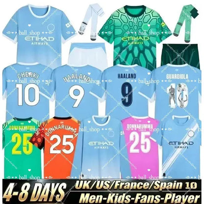 Soccer Jersey Man City 25 26 27 Man Citys HAALAND FODEN Soccer Jersey DONNARUMMA DOKU MARMOUSH GVARDIOL DE BRUYNE NICORetro ManchesterS City26 27 Football Shirt Man Kids Retro - SitterJersey.com