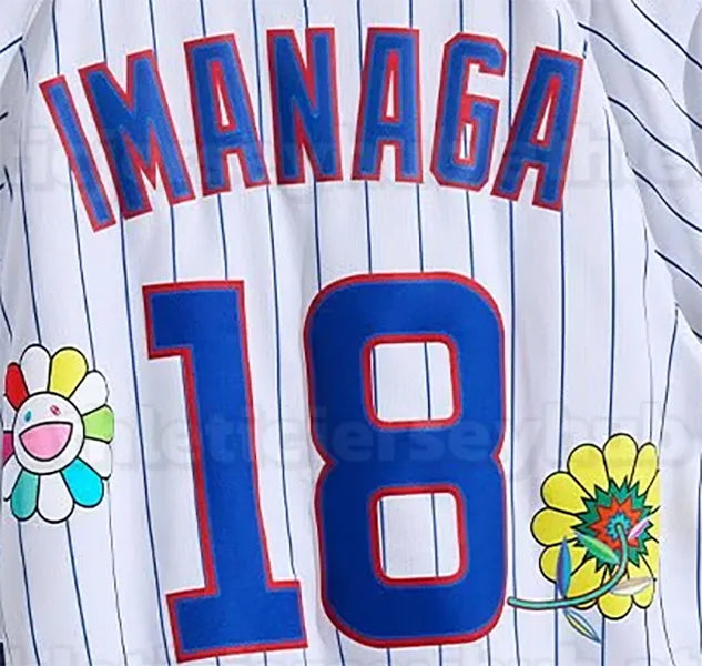 18 Imanaga 2025 Tokyo Series Takashi Murakami Jerseys Kyle Tucker Dansby Swanson - SitterJersey.com