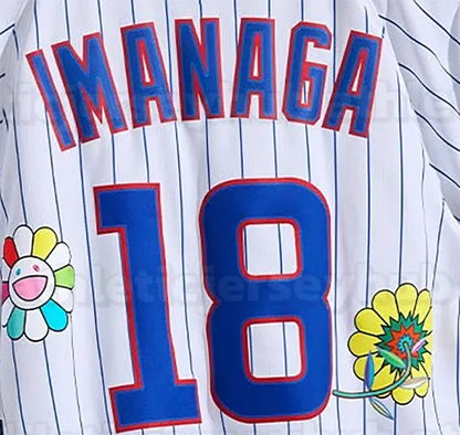 18 Imanaga 2025 Tokyo Series Takashi Murakami Jerseys Kyle Tucker Dansby Swanson - SitterJersey.com
