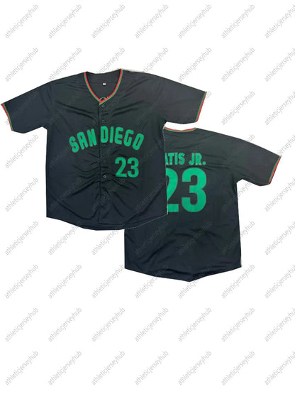 Vintage Sports Baseball Jersey Shirt - Polyester 100%, V-Neck, Embroidered Numbe - SitterJersey.com