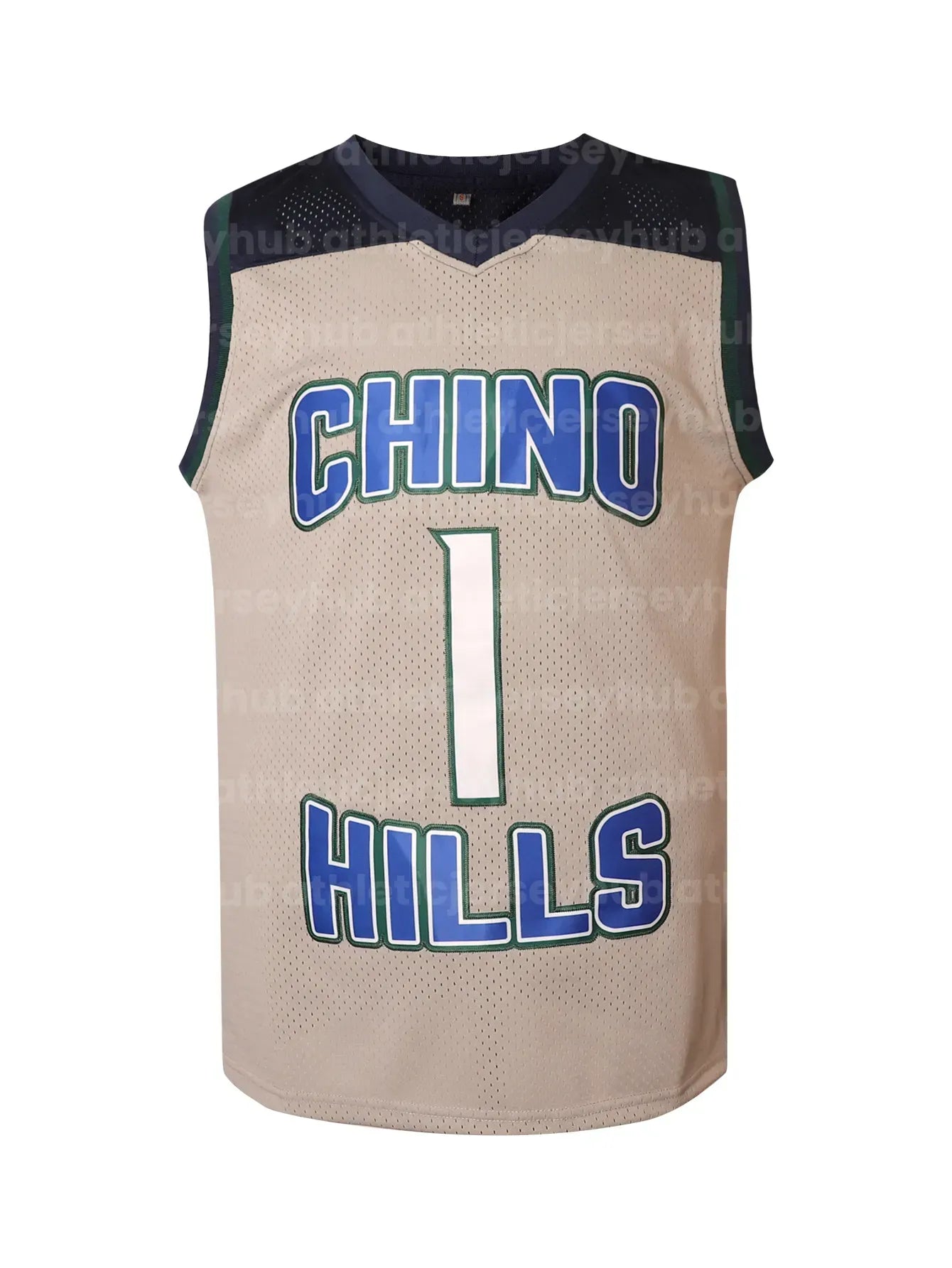 Mens CHINO HILLS 1 BALL Basketball Jersey Breathable Stretchy Sleeveless Sports  - SitterJersey.com