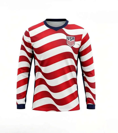 Usa Soccerjersey 2026 World Cup PULISIC BALOGUN Football Jersey AARONSON WRIGHT  - SitterJersey.com