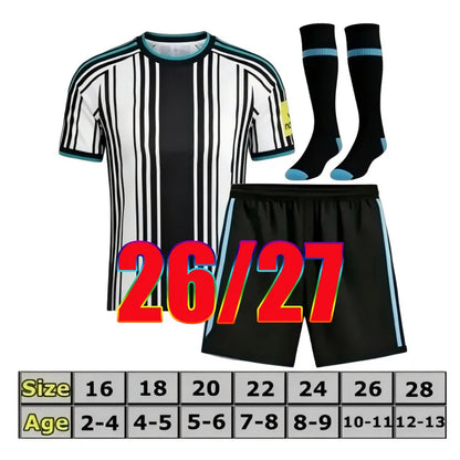 Newcastle 26 27 Football Shirt Black Children's Set Top BARNES BRONO G. Gordon I - SitterJersey.com