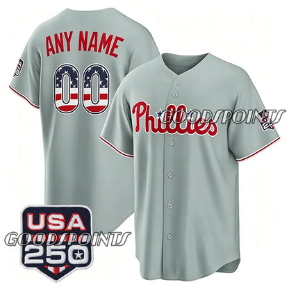 Philadephia Phillies Jersey Bryce Harper Kyle Schwarber Cristopher Sanchez Jose  - SitterJersey.com