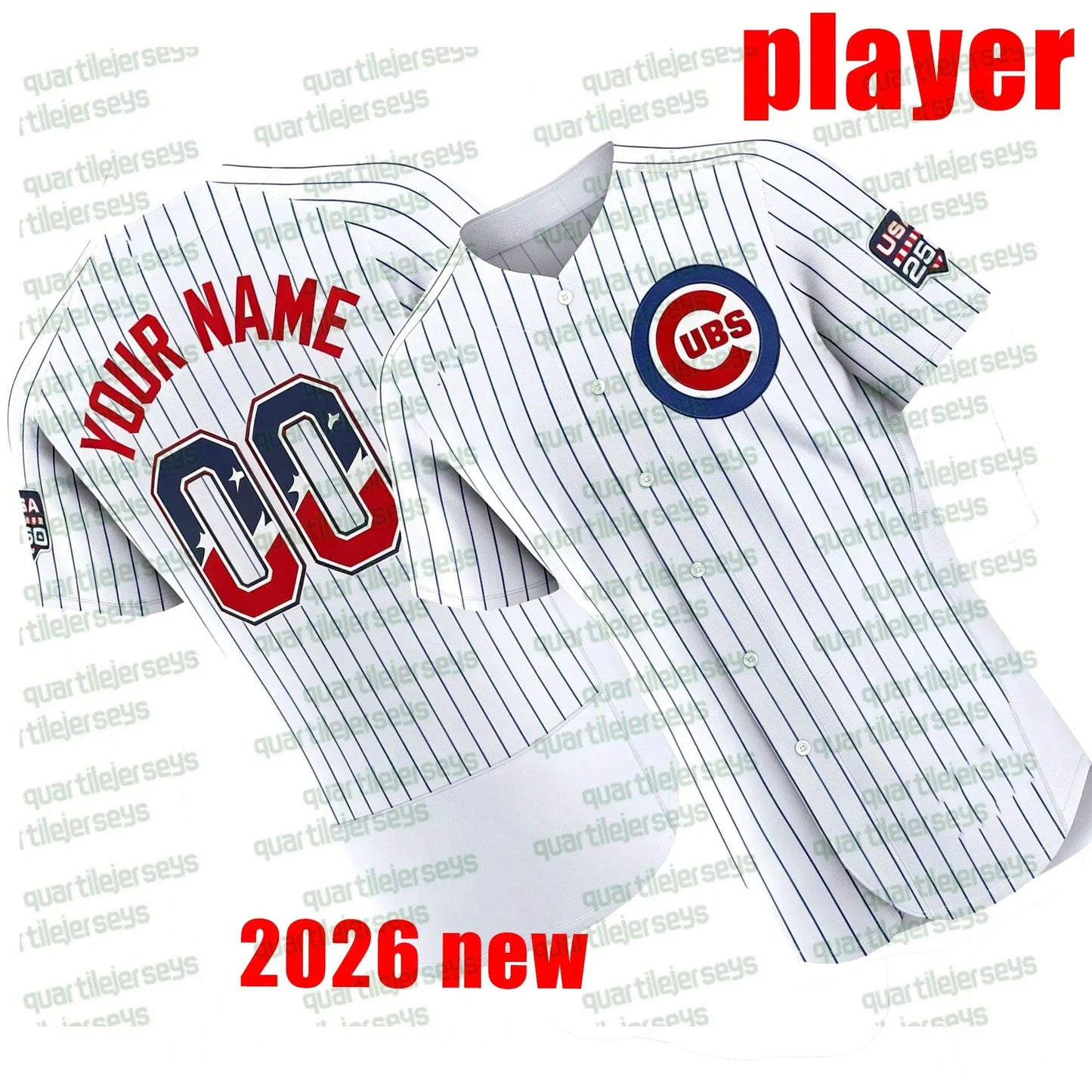 ChicagoS Cubs Jersey Pete Crow-Armstrong Nico Hoerner Michael Busch Dansby Swans - SitterJersey.com