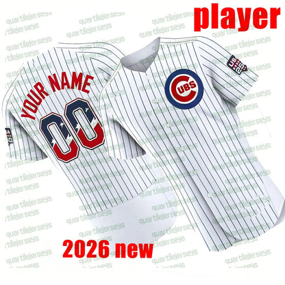 ChicagoS Cubs Jersey Pete Crow-Armstrong Nico Hoerner Michael Busch Dansby Swans - SitterJersey.com
