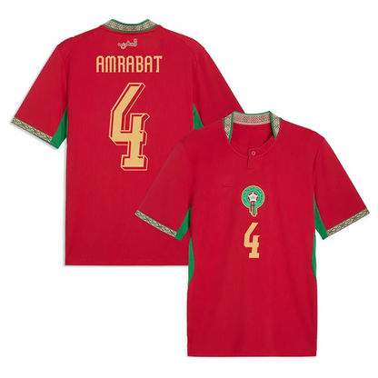 Morocco Jersey World Cup 2026 Sofyan Amrabat NO 4 Shirt Moroccans National TeamS - SitterJersey.com