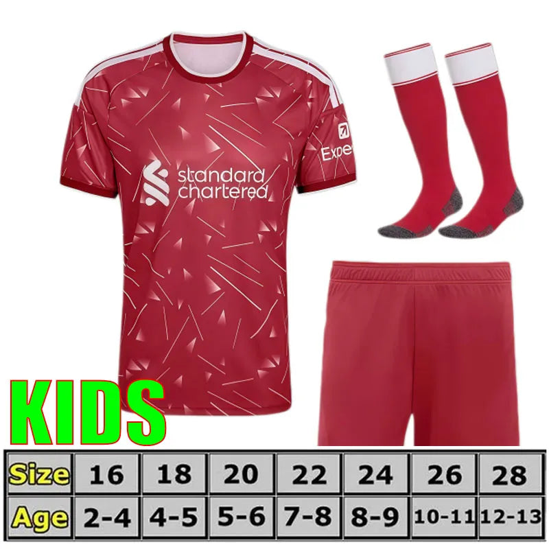 Liveropool Jersey 26 27 SZOBOSZLAI LFC ISAK WIRTZ EKITIKE M.SALAH VIRGIL soccer  - SitterJersey.com