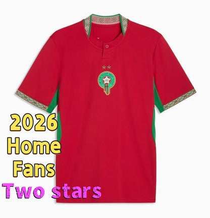25 26 Morocco Soccer T Shirt NO10 Brahim HAKIMI ZIYECH Player Youth Sport Footba - SitterJersey.com