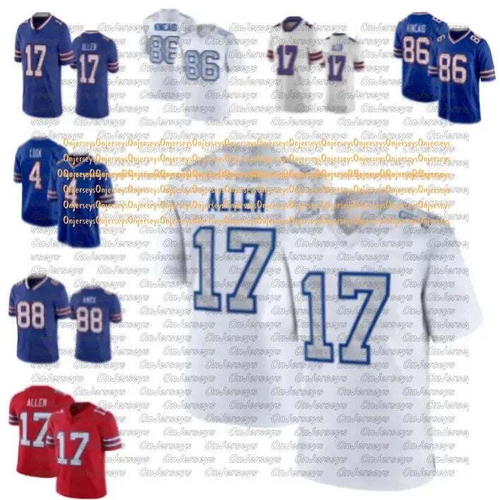 BuffaloS DJ Moore Billsjesrey Josh Allen Matt Milano Football Jersey Cook Dalton - SitterJersey.com