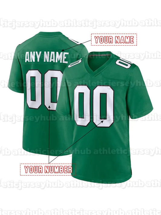 Custom Football Jersey Hurts McKee Pickett Barkley Brown Kelce Gainwell Shipley  - SitterJersey.com
