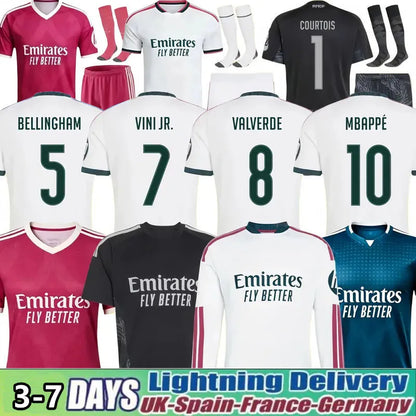 Real Madrid Jersey Kids 2026 Reals Madrid Soccer Jerseys MBAPPE BELLINGHAM Chandal VINI JR Children 26 27 Football Shirt Top Valverde Endrick RODRYGO CAMAVINGA Camiseta Jersey Kids Kits - SitterJersey.com