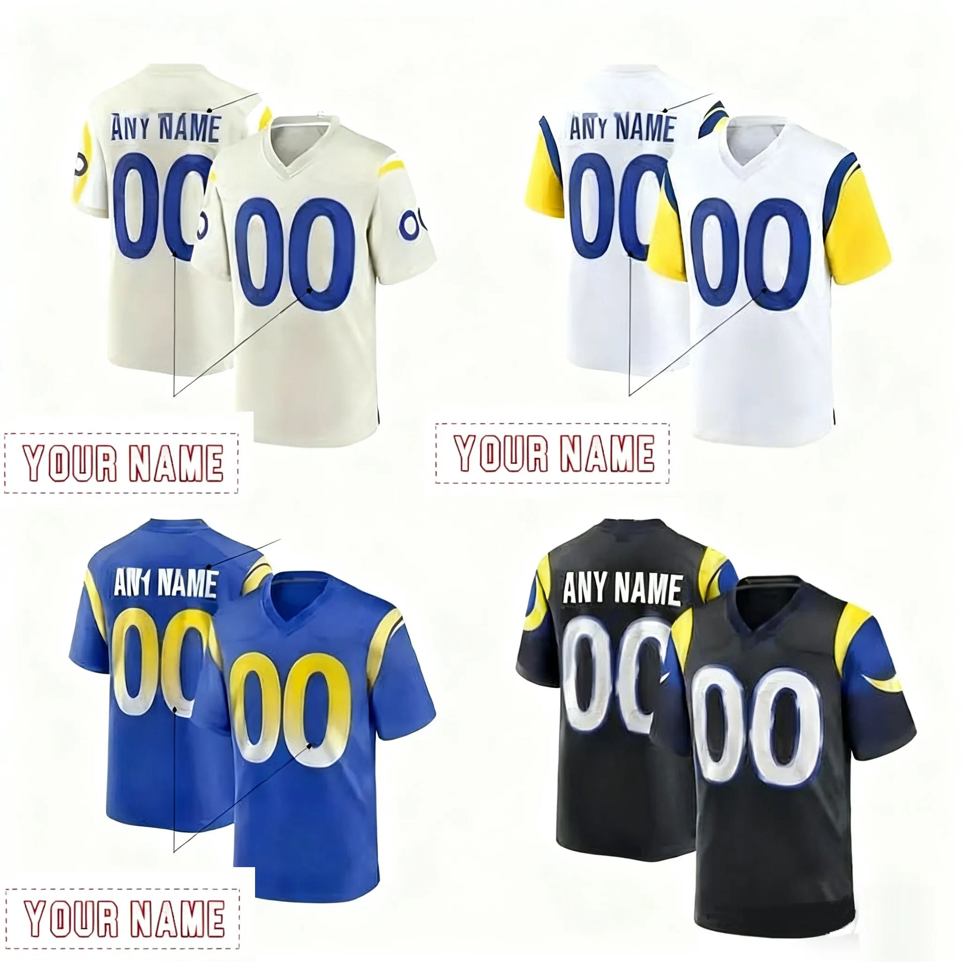 Custom Football Jersey Hurts McKee Pickett Barkley Brown Kelce Gainwell Shipley  - SitterJersey.com