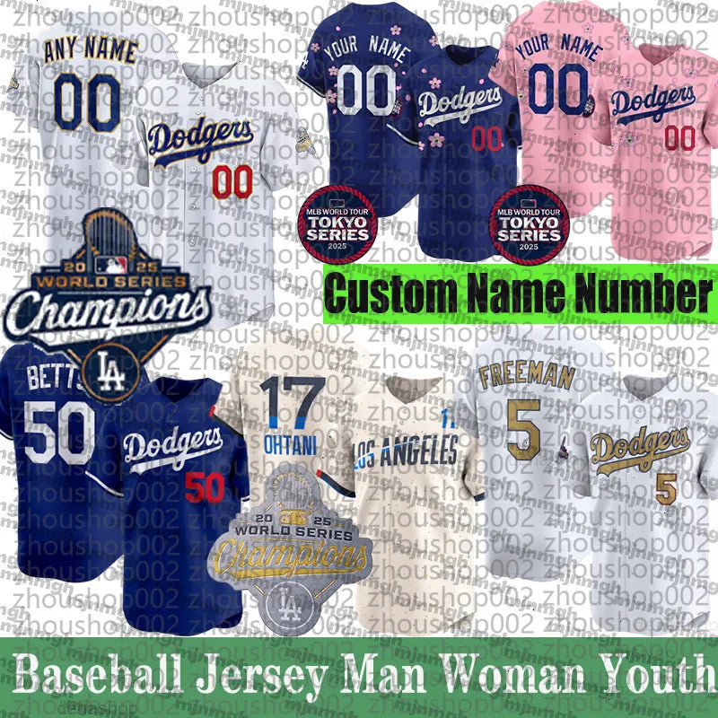 Ohtani Baseball Jersey Freeman Betts Yamamoto Edman Custom Sweatshirt - Embroide - SitterJersey.com