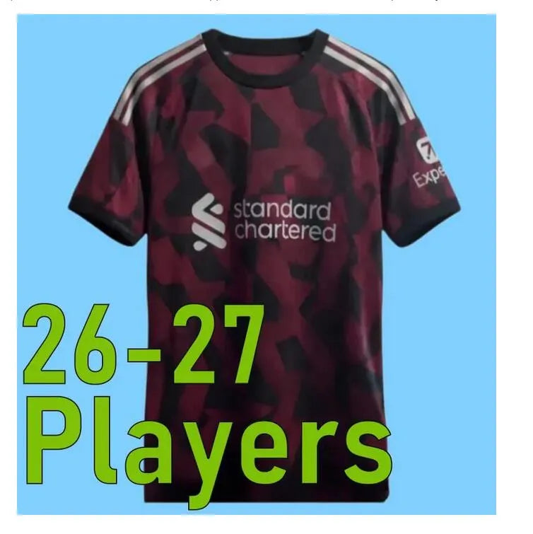 LFC 25 26 27 Liveropool Jersey ISAK WIRTZ EKITIKE M.SALAH VIRGIL Liveropool socc - SitterJersey.com