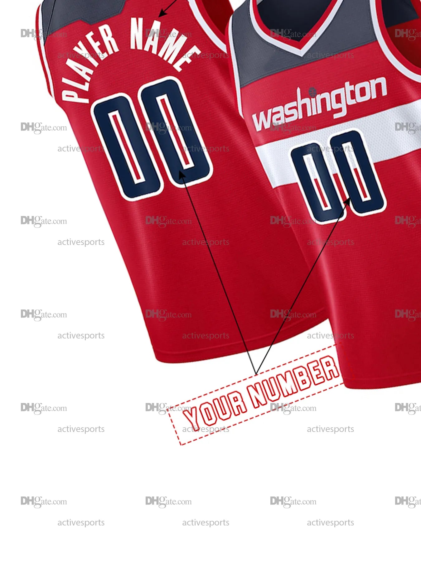 Custom 4 AJ Dybantsa Basketball Jerseys Trae Young Anthony Davis Alex Sarr Bub C - SitterJersey.com
