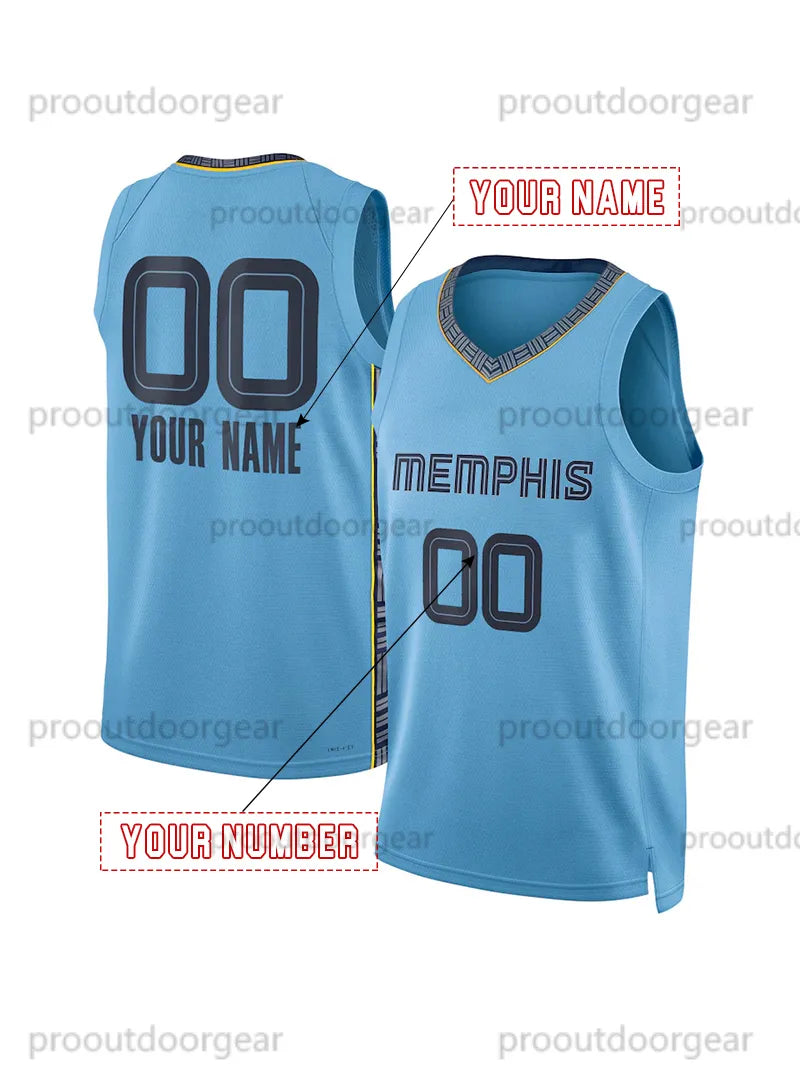 2024/25 City Edition Basketball Jersey Morant Edey Jackson Jr. Bane Custom Jerse - SitterJersey.com