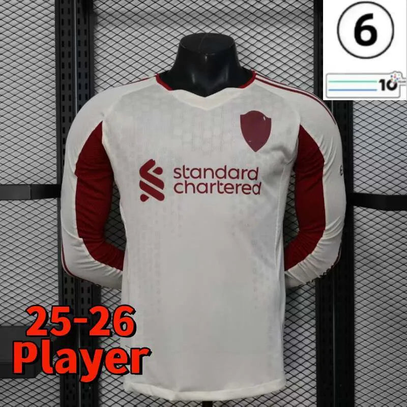 25 26 27 liverpool Wirtz SALAH football shirt Ekitike MAC ISAK ALLISTER Kerkez G - SitterJersey.com
