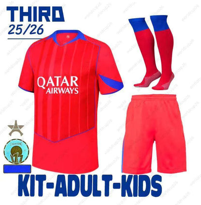 25/26 Season 1:1 Soccer Football Jersey Outdoor Sports Shirt Dembele Doue Kvarat - SitterJersey.com