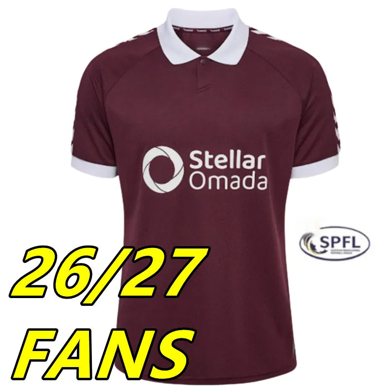 26 27 Heart of Midlothian Soccer Jerseys Hearts Home Fans BOYCE SHANKLAND DEVLIN - SitterJersey.com
