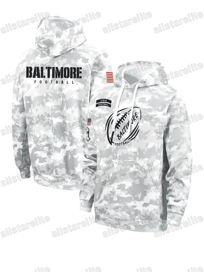 Custom Salute To Service Pullover Football Hoodie Jersey individuation Stitch Ca - SitterJersey.com