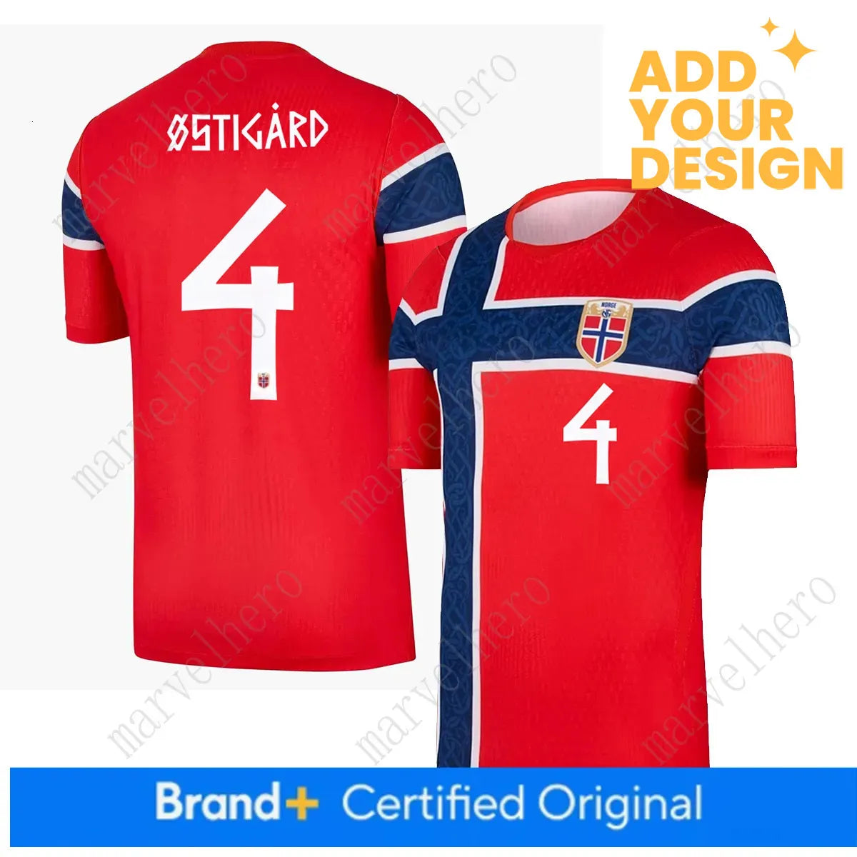 Norway Away Jersey Erling Haaland NO. 9 Martin Odegaard 10 World Cup 2026 Soccer - SitterJersey.com