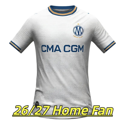 26 27 Maillot Marseille 2027 OM Monumentale Soccer Jerseys GREENWOOD RULLI BALER - SitterJersey.com