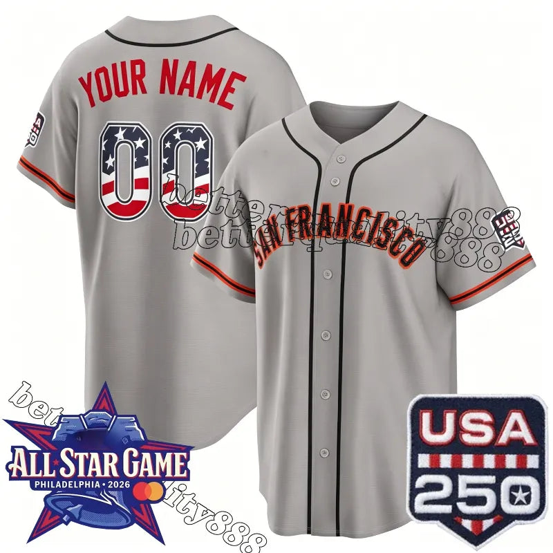 All-Star USA250 250th 51 Jung Hoo Lee Jersey Logan Webb Jersey Matt Chapman Jers - SitterJersey.com