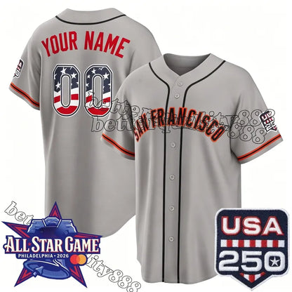 All-Star USA250 250th 51 Jung Hoo Lee Jersey Logan Webb Jersey Matt Chapman Jers - SitterJersey.com