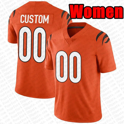 Joe Burrow JaMarr Chase Football Jersey Dexter Lawrence II Joe Flacco Tee Higgin - SitterJersey.com