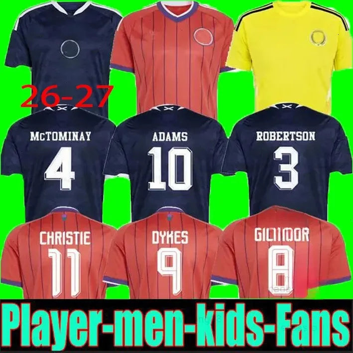 Scotland 2026 World Cup football shirt ROBERTSON ADAMS Soccer Jerseys DYKES McTo - SitterJersey.com
