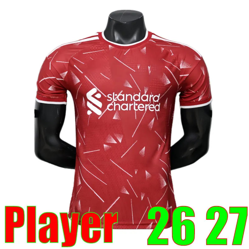Liveropool Jersey 26 27 SZOBOSZLAI LFC ISAK WIRTZ EKITIKE M.SALAH VIRGIL soccer  - SitterJersey.com