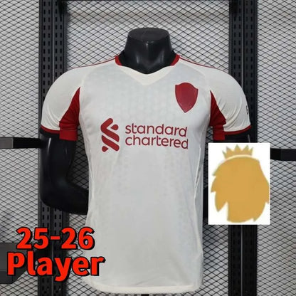 25 26 27 liverpool Wirtz SALAH football shirt Ekitike MAC ISAK ALLISTER Kerkez G - SitterJersey.com