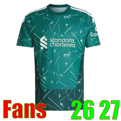 Liveropool Jersey 26 27 SZOBOSZLAI LFC ISAK WIRTZ EKITIKE M.SALAH VIRGIL soccer  - SitterJersey.com