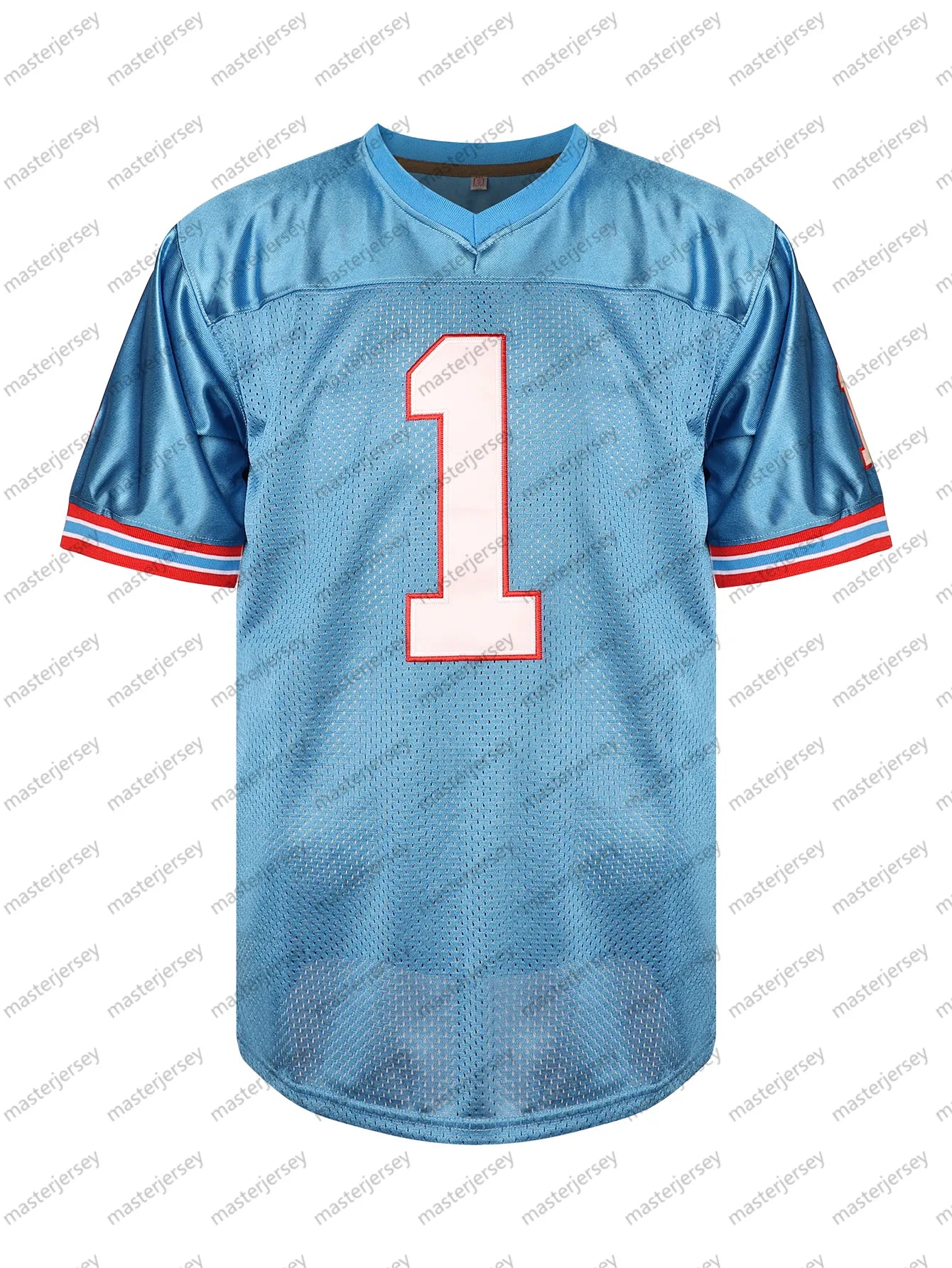 #1 MOON Men's Comfy V-Neck Football Jerseys Mesh Embroidery For Training And Com - SitterJersey.com