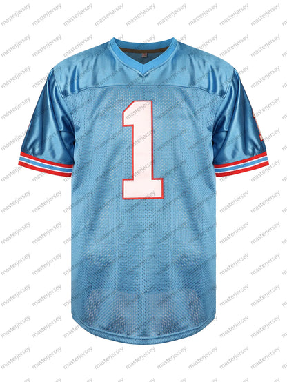 #1 MOON Men's Comfy V-Neck Football Jerseys Mesh Embroidery For Training And Com - SitterJersey.com