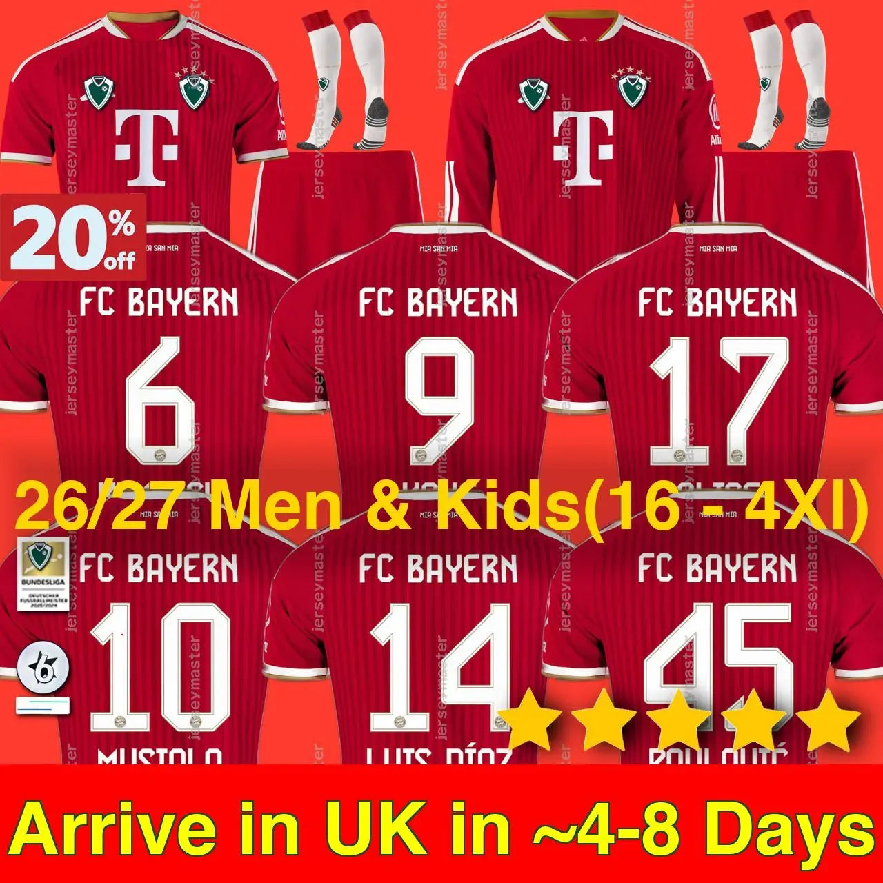 26 27 MUSIALA OLISE KANE LUIS DIAZ soccer jerseys PAVLOVIC SANE football shirt G - SitterJersey.com