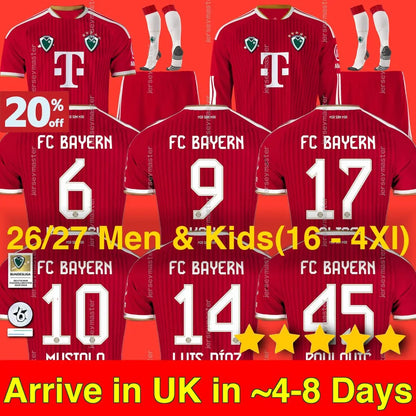26 27 MUSIALA OLISE KANE LUIS DIAZ soccer jerseys PAVLOVIC SANE football shirt G - SitterJersey.com