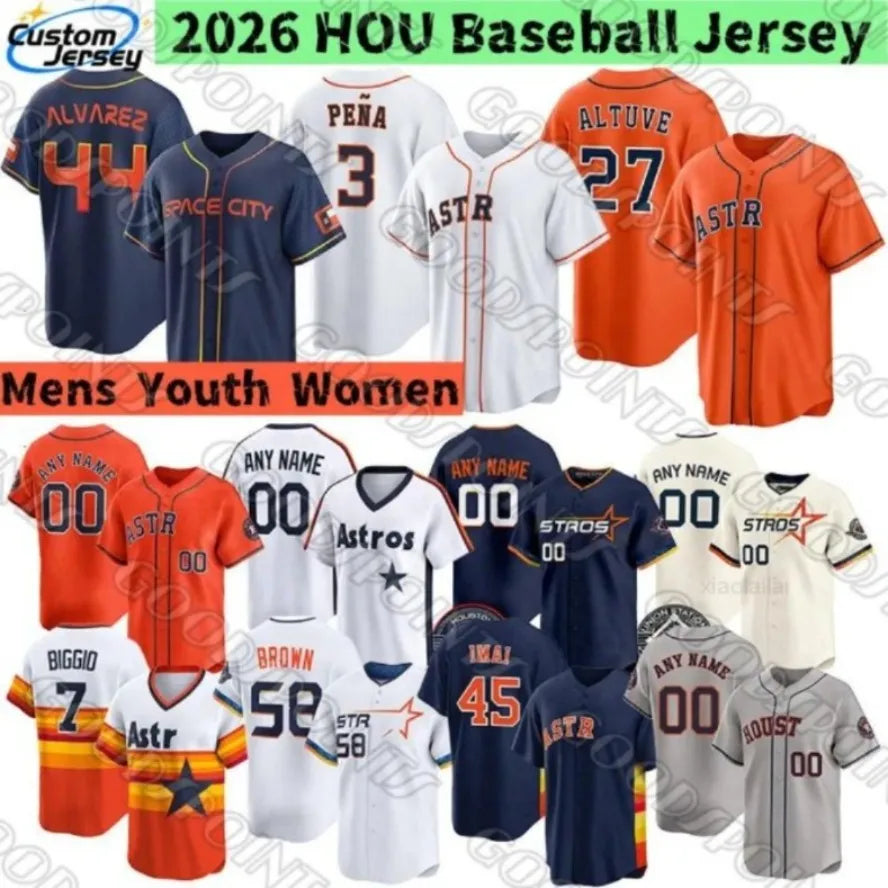 Houstons Astros Jersey Jose Altuve Yordan Alvarez Jeremy Pena Astro Jersey Isaac - SitterJersey.com