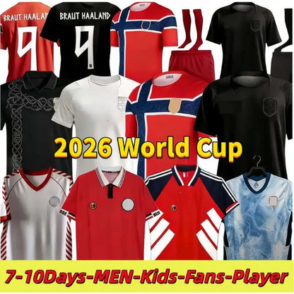 Norway World Cup 2026 Jersey HAALAND ODEGAARD SORLOTH NUSA AASGAARD MYHRE DONNUM - SitterJersey.com