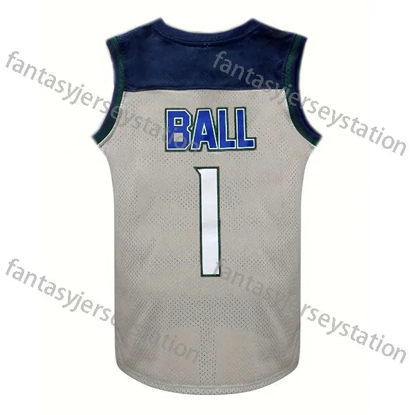 Men's Breathable Quick-Dry Polyester 1 BALL Basketball Jersey - Crew Neck Sports - SitterJersey.com