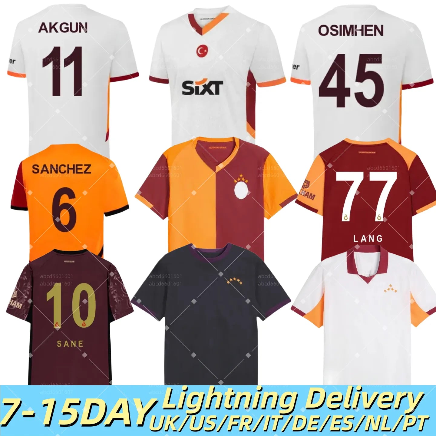 Galatasaray 25/26/27 soccer jerseys football shirt ICARDI ZANIOLI BAKAMBU MERTEN - SitterJersey.com