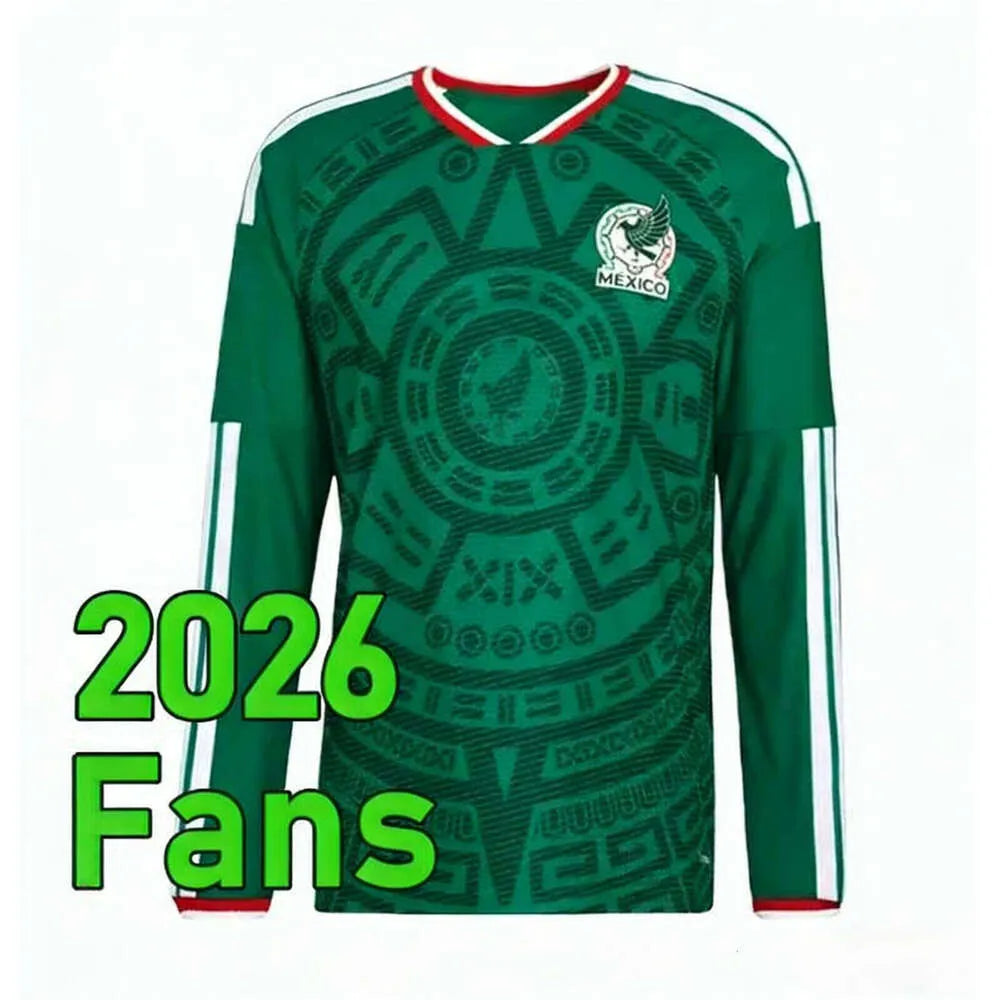 Mexico 2026 World Cup RAUL CHICHARITO Soccer Jersey 26 27 H LOZANO Kids Kit Foot - SitterJersey.com
