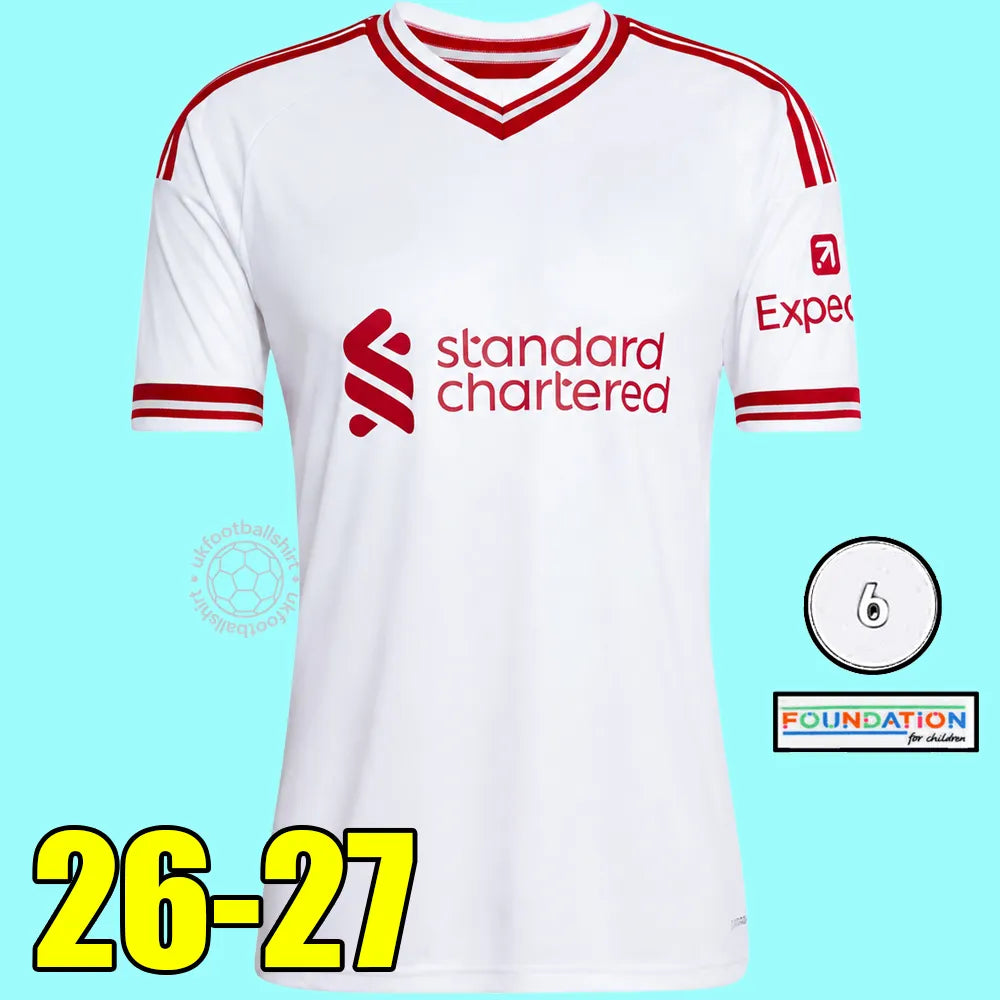 2026 ISAK EKITIKE WIRTZ DIOGO J. KERKEZ FRIMPONG M.SALAH liverpool 26 27 FC Foot - SitterJersey.com