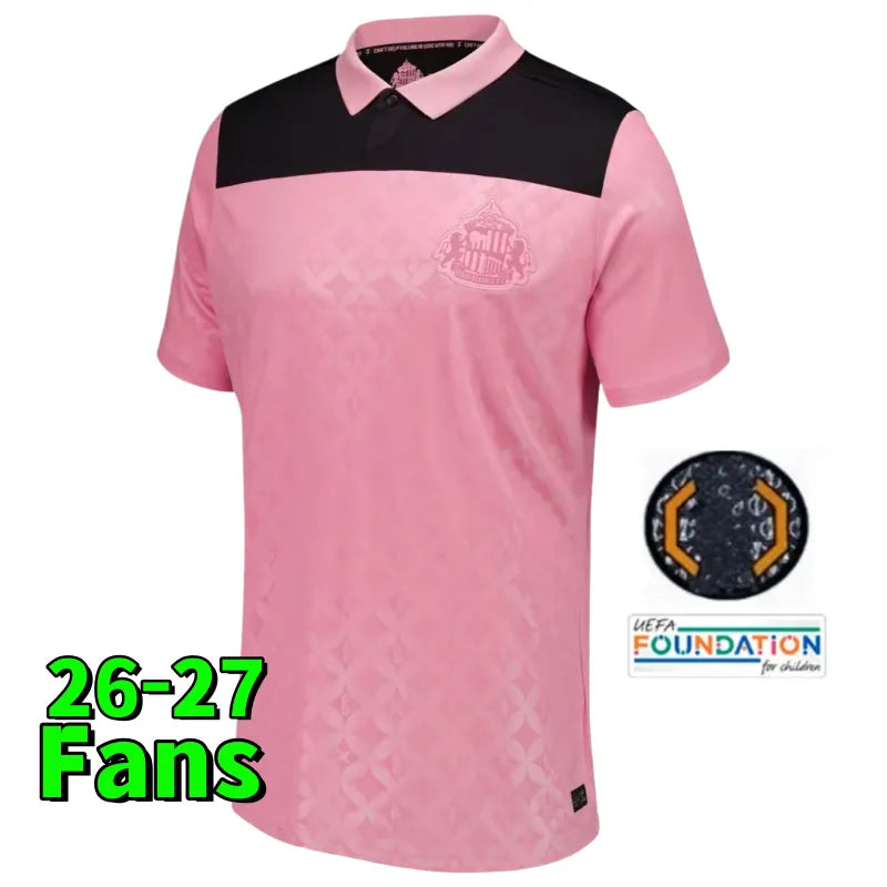 2026-27 sunderland Soccer JerseyS Home away third 25/26 RED BLACK KIDS s STEWART - SitterJersey.com