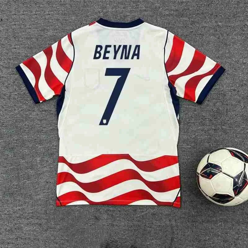 2026 USA HOME World Cup football jersey BEYNA MCKENNIE PULISIC BALOGUN Fans and  - SitterJersey.com