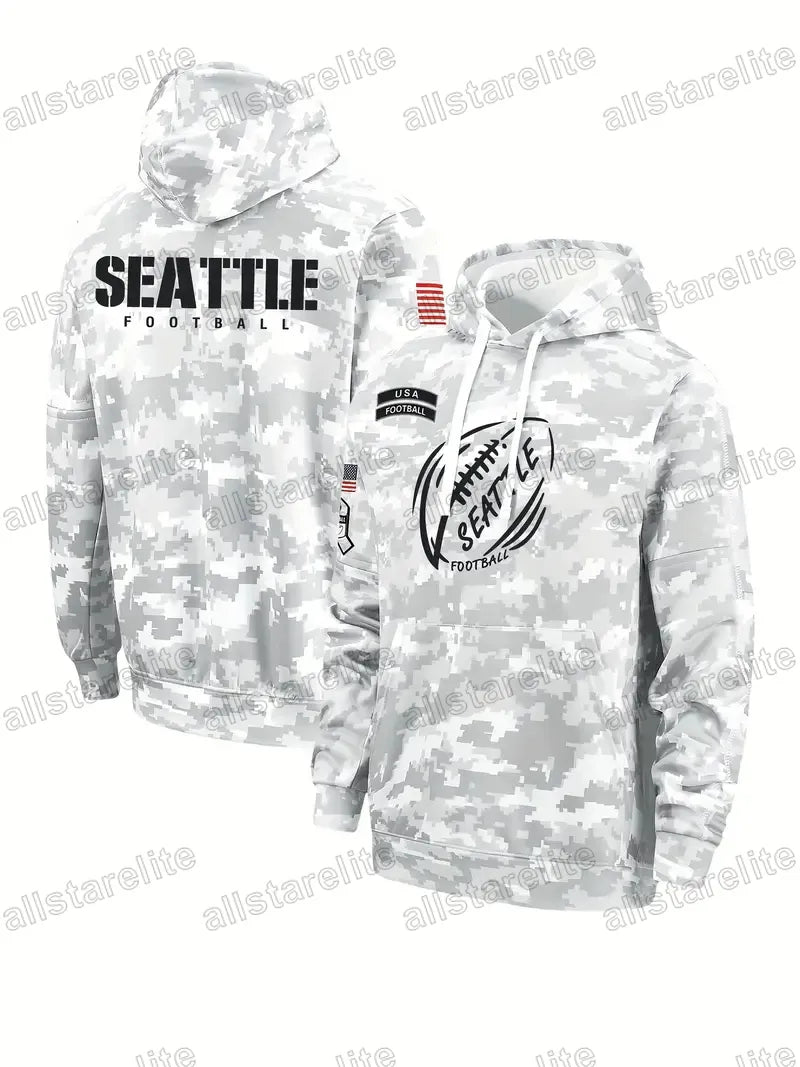 Custom Salute To Service Pullover Football Hoodie Jersey individuation Stitch Ca - SitterJersey.com